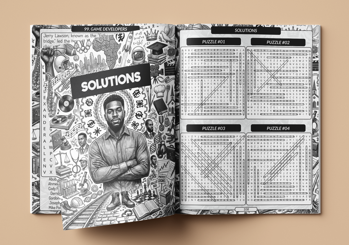Black Men Word Search