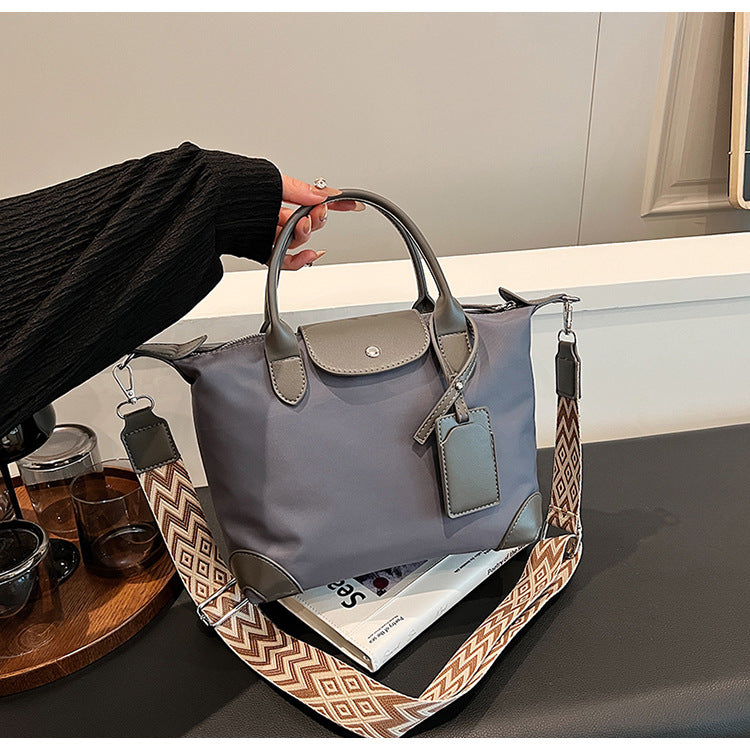 Women's Nylon Cloth Waterproof Portable Dumpling Fashionable Handbags