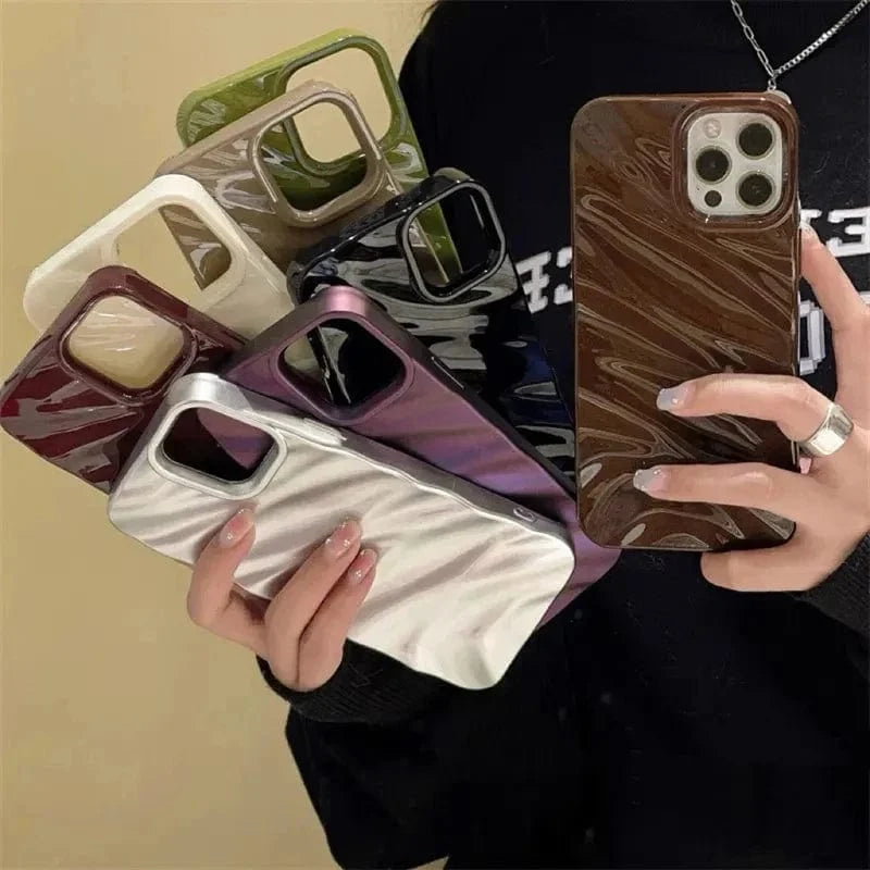 RuffleWave Satin iPhone Case