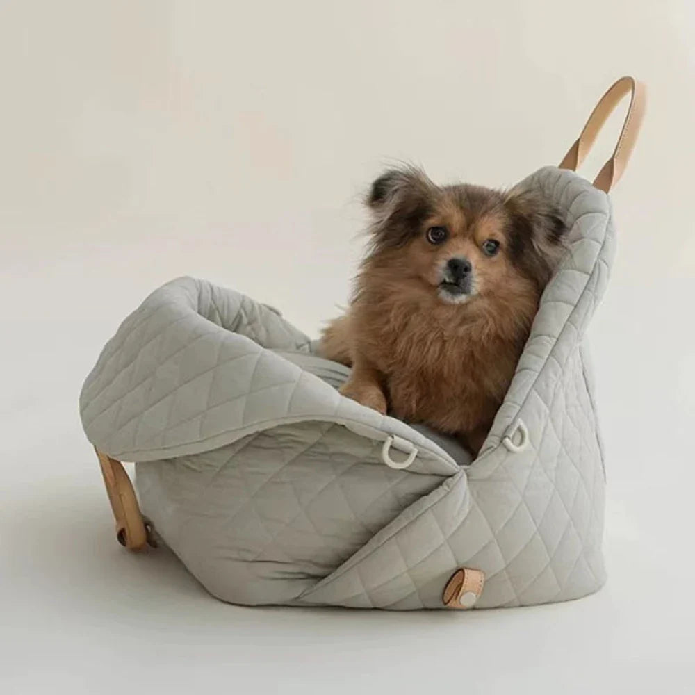 Upgraded pet dog house nylon waterproof pet bag, detachable handbag, car dual-use travel cat house dog house