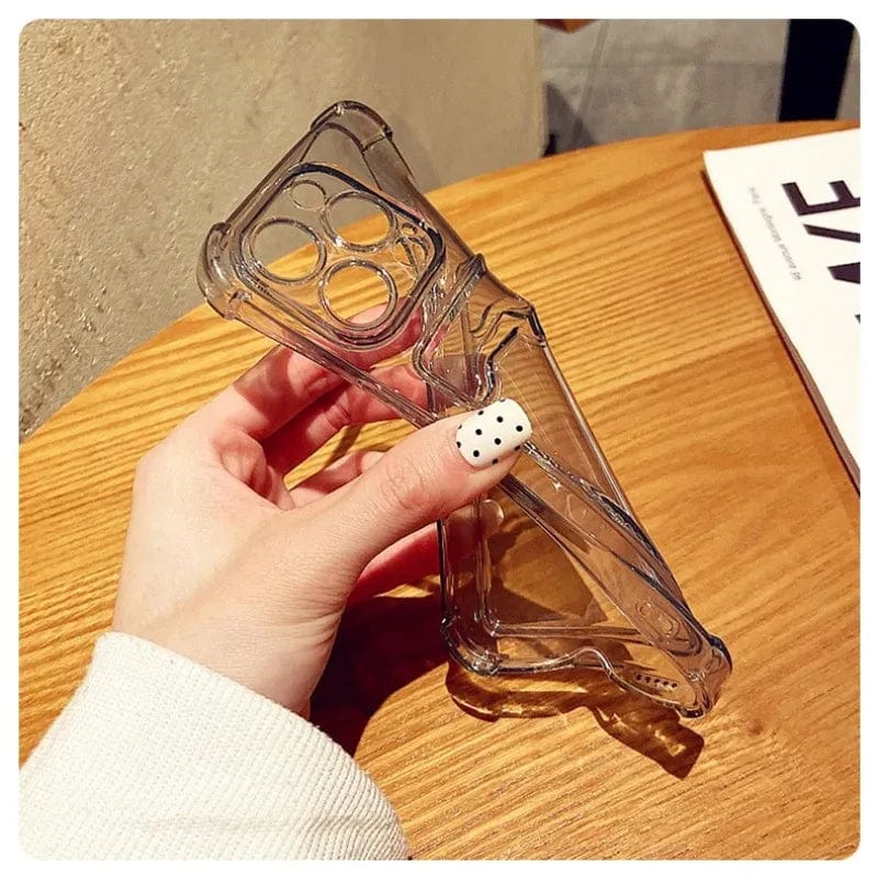 Transparent Card Slot Bag Holder iPhone Case