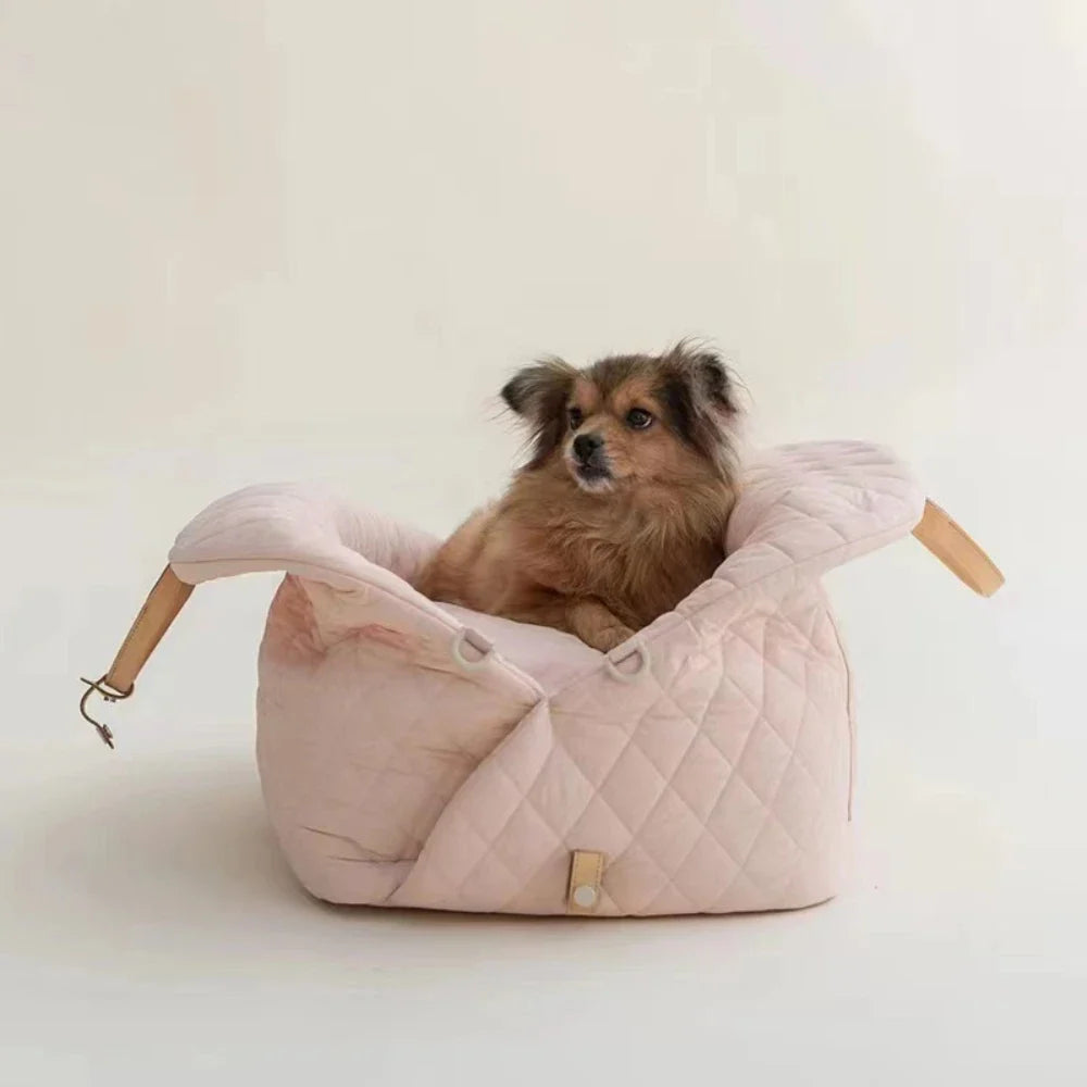 Upgraded pet dog house nylon waterproof pet bag, detachable handbag, car dual-use travel cat house dog house