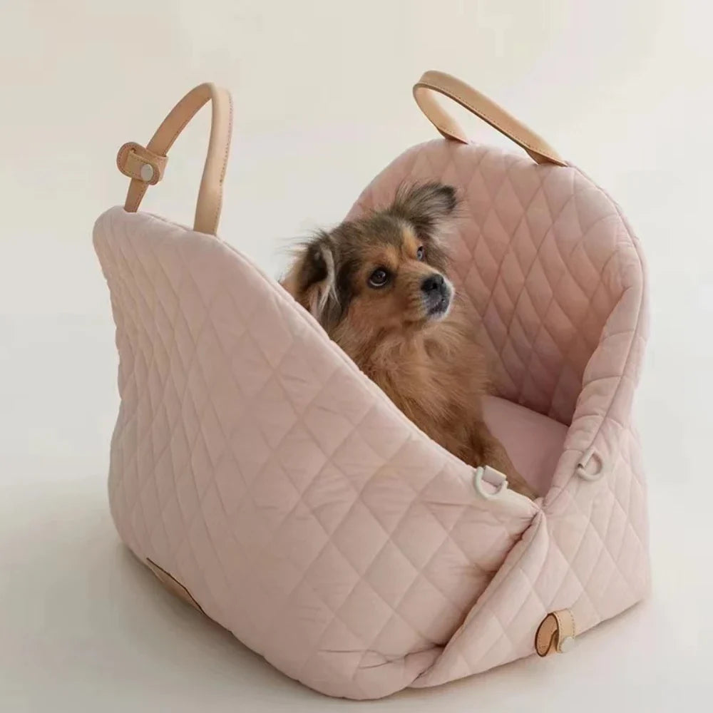 Upgraded pet dog house nylon waterproof pet bag, detachable handbag, car dual-use travel cat house dog house
