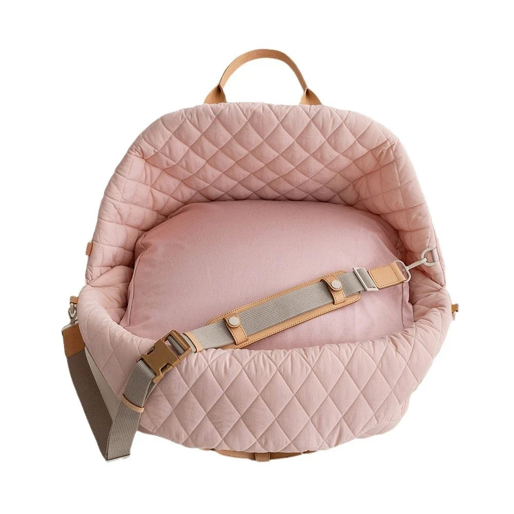 Upgraded pet dog house nylon waterproof pet bag, detachable handbag, car dual-use travel cat house dog house