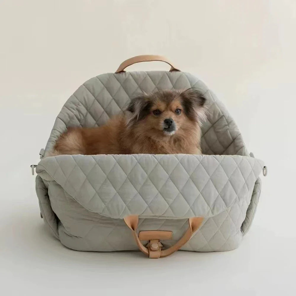 Upgraded pet dog house nylon waterproof pet bag, detachable handbag, car dual-use travel cat house dog house