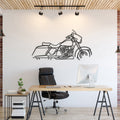 Harley Davidson Street Glide Metal Motorcycle Wall Art - MT1094
