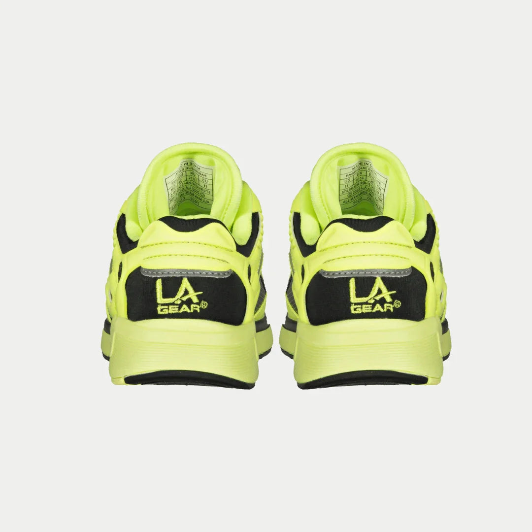 LA Gear Kids Catapult Light-Up x Glow Lowtop | Neon Yellow x Black