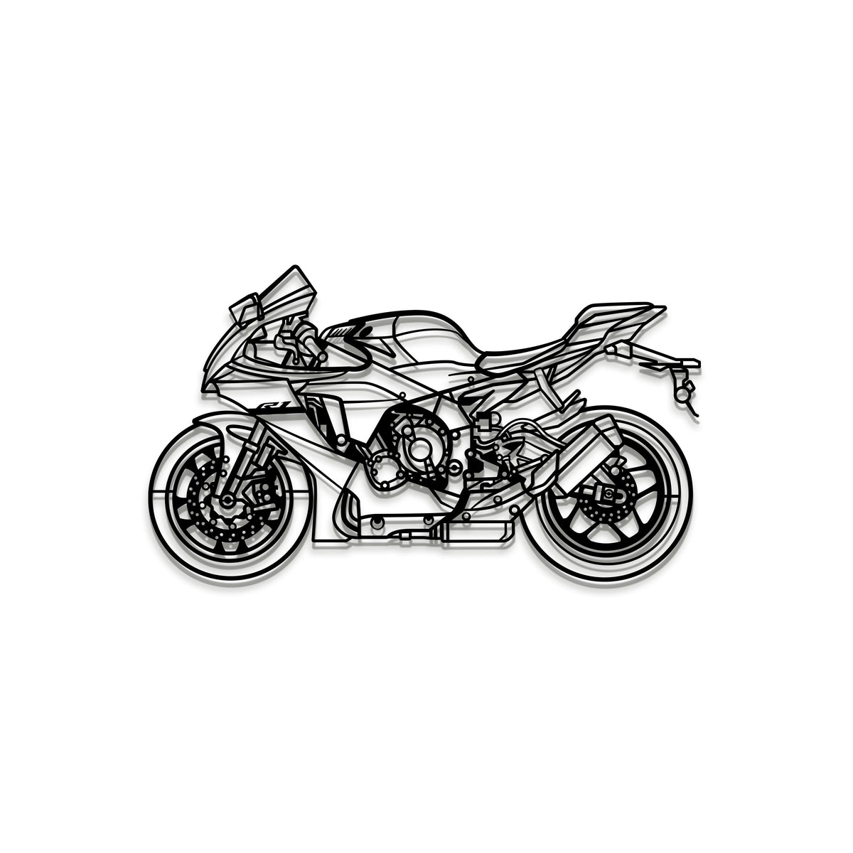 2024 YZF-R1 Metal Motorcycle Wall Art - MT1424