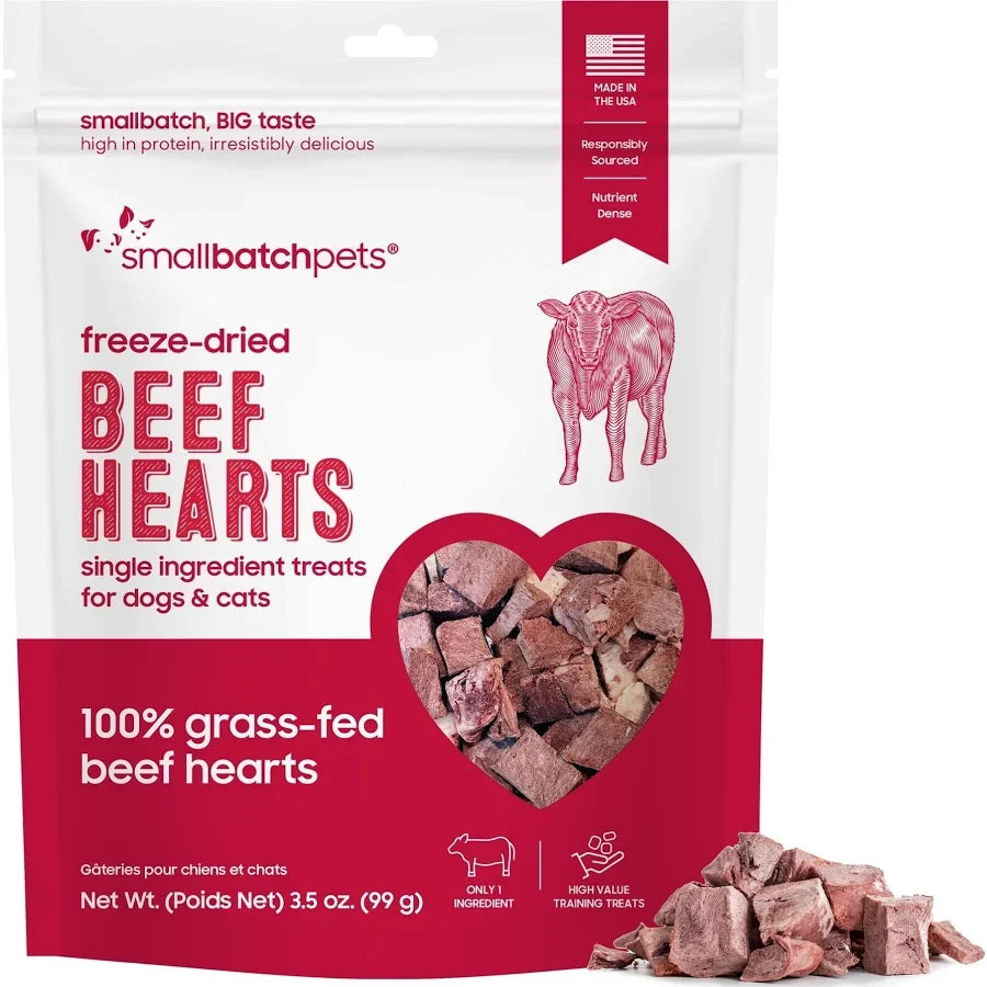 Smallbatch Dog & Cat Freeze Dried Treat Beef Heart (3.5oz)