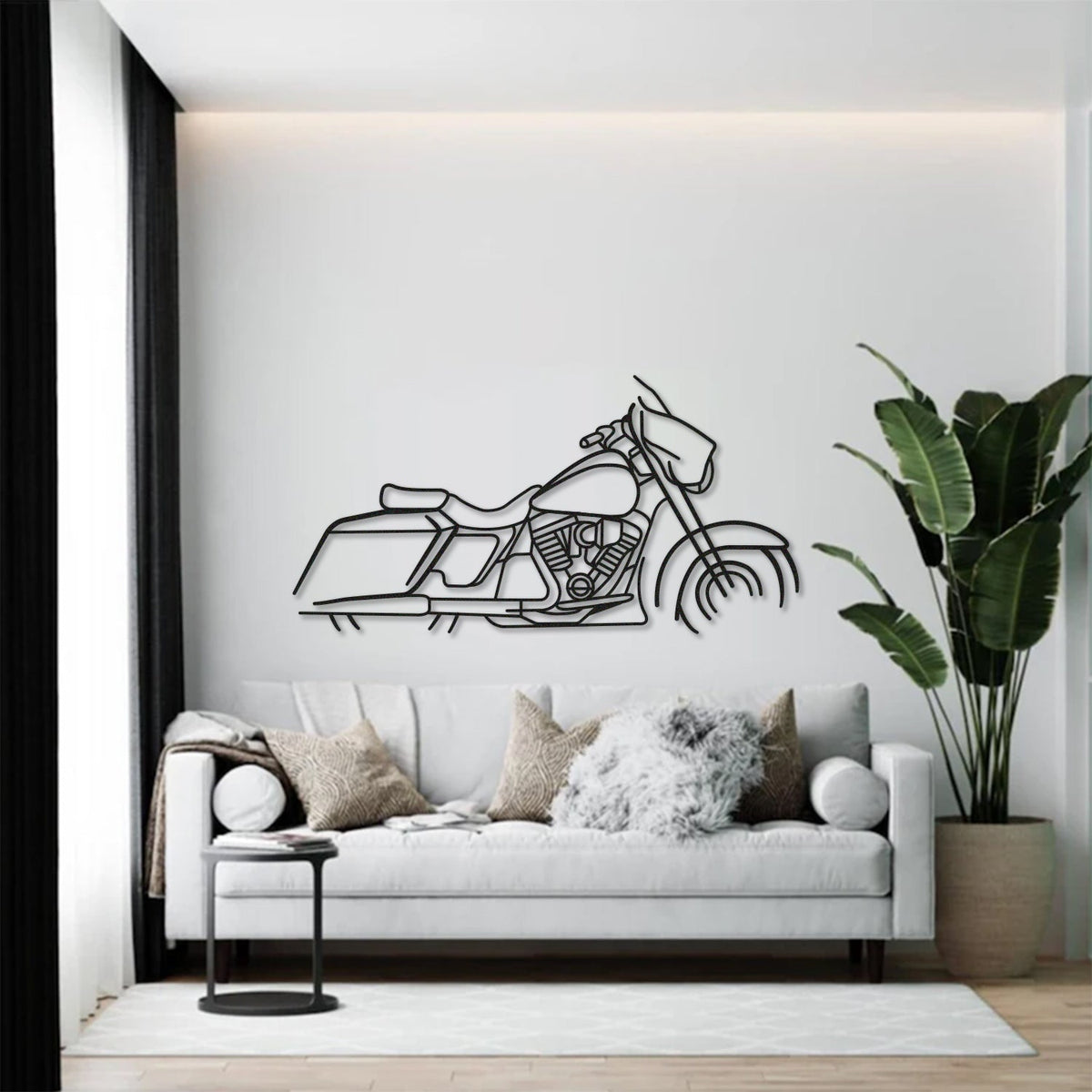 Harley Davidson Street Glide Metal Motorcycle Wall Art - MT1094